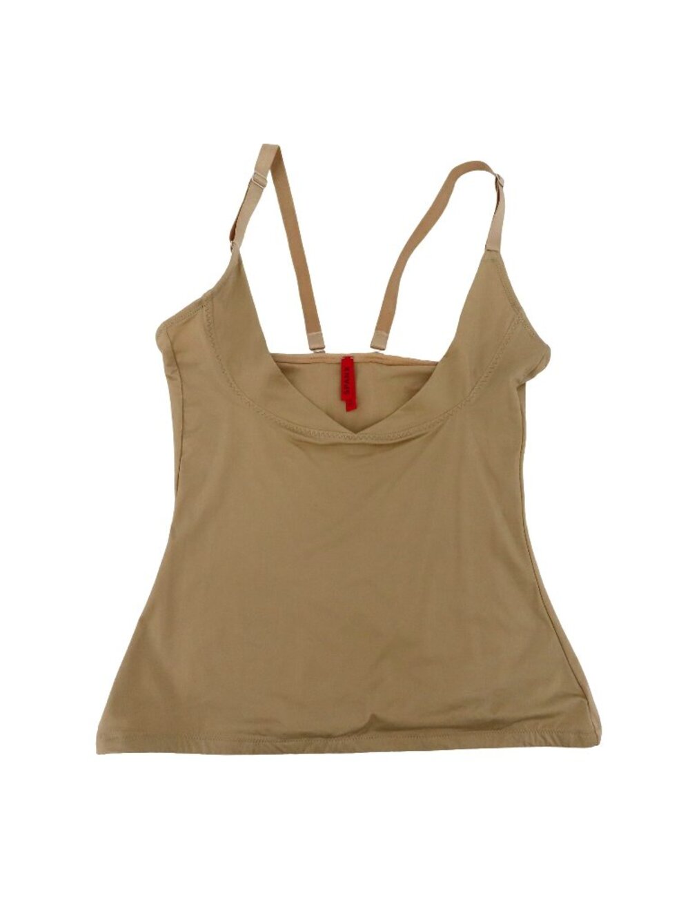 Spanx Womens Extra Large XL Simplicity Solid Beige Open Bust Tank Top Shapewear